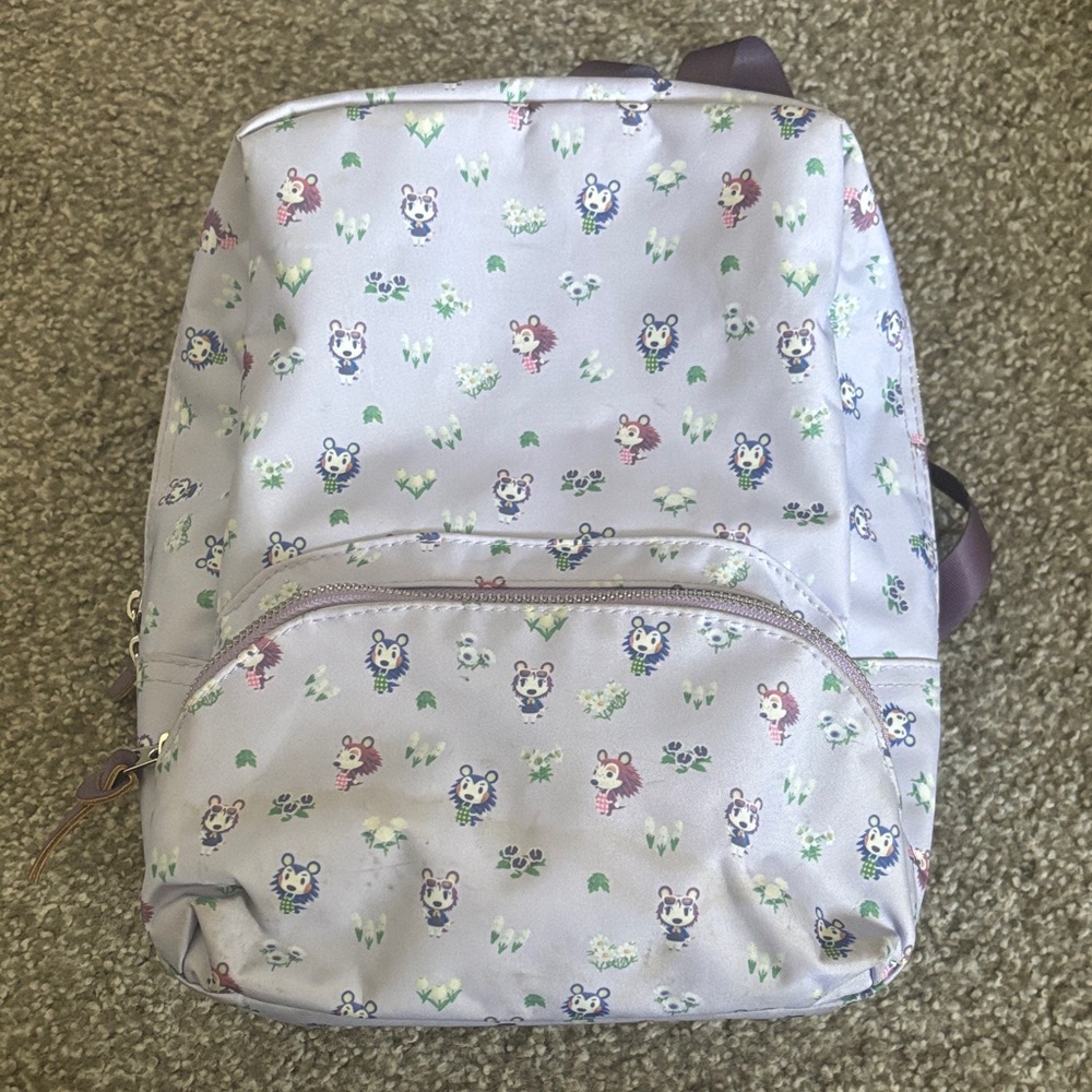 Animal Crossing Mini Backpack with Inner Pocket for Nintendo Switch